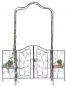 Preview: DanDiBo rose arch with metal gate 101759 garden gate 236x186 cm wrought iron trellis