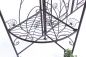 Preview: DanDiBo rose arch with metal gate 101759 garden gate 236x186 cm wrought iron trellis