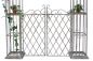 Preview: DanDiBo Rose arch with gate Metal gate 275x170 cm Round arch Archway Pergola 110241 Wrought iron climbing aid Garden gate