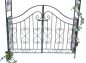 Preview: Rose arch with gate 131872 made from metal Garden gate 282x160cm Plant support