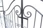 Preview: Rose arch with gate 131872 made from metal Garden gate 282x160cm Plant support