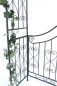 Preview: Rose arch with gate 131872 made from metal Garden gate 282x160cm Plant support