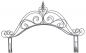 Preview: Rose arch with gate 131872 made from metal Garden gate 282x160cm Plant support