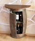 Preview: Wandtisch Tisch Weinfass 0373-R Braun Schrank Weinregal Fass 73cm Beistelltisch