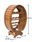 Preview: DanDiBo Weinregal Holz Stehend Weinfass 12 Flaschen Braun gebeizt Flaschenregal Flaschenhalter Fass