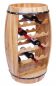 Preview: DanDiBo wine rack wood standing wine barrel 0370 barrel 80 cm bottle rack bottle stand bottle holder nature bar wine bar