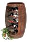 Preview: DanDiBo wine rack wood standing wine barrel 0370-R barrel 80 cm bottle rack bottle stand bottle holder brown bar wine bar