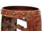 Preview: DanDiBo wine rack wood standing wine barrel 0370-R barrel 80 cm bottle rack bottle stand bottle holder brown bar wine bar