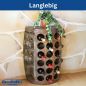 Preview: DanDiBo wine rack wood standing rustic wine barrel bottle rack 1486 side table cabinet barrel wine bar