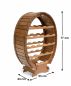 Preview: DanDiBo Weinregal Holz Stehend Weinfass 18 Flaschen Braun gebeizt Flaschenregal Flaschenhalter Fass