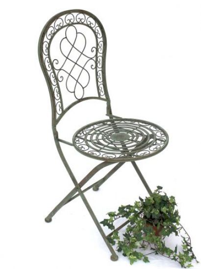 DanDiBo seating group iron garden antique bistro set Malega bistro table with 2 chairs foldable metal garden table