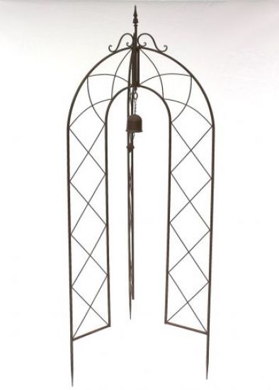 Rankhilfe mit Glocke 120264 faltbar Rankgitter H-172cm D-70cm Kletterhilfe Zaun