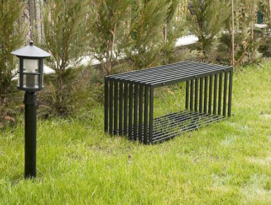 Firewood rack D-Stil Firewood stand 100cm Basket for firewood Shelf for firewood