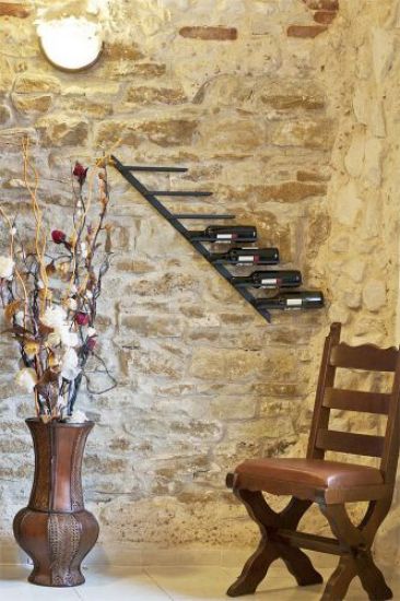 Wine rack DIAGON 100cm Made of metall 21215 Bottle holder Bottle stand Shelf