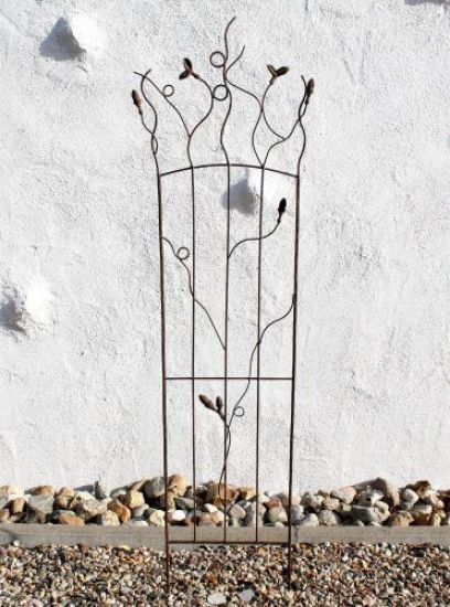 Preview: Rankhilfe JD2-12024 Rankgitter aus Metall 136 cm Kletterhilfe Zaun