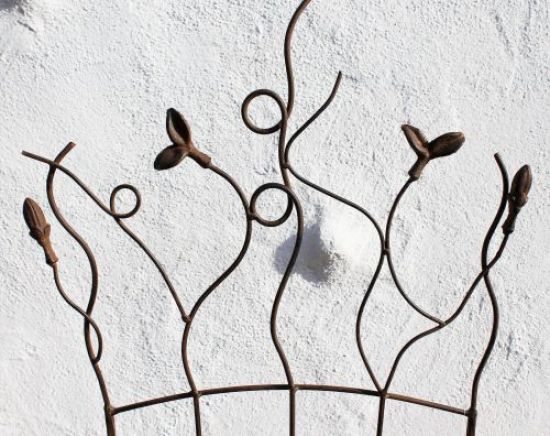 Preview: Rankhilfe JD2-12024 Rankgitter aus Metall 136 cm Kletterhilfe Zaun