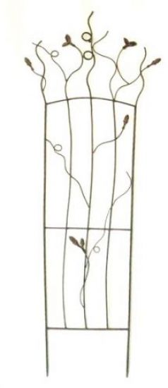 Preview: Rankhilfe JD2-12024 Rankgitter aus Metall 136 cm Kletterhilfe Zaun