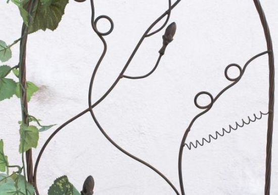 Preview: Rankhilfe JD2-12025 Rankgitter aus Metall 147 cm Kletterhilfe Zaun