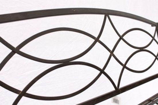 Bench Garden bench 111185 made from metal Seat Tree bench 2-Seater 109cm Park bench