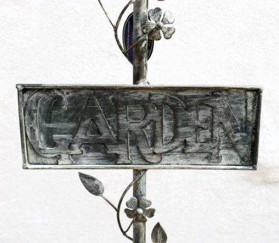 Preview: Rankhilfe Gabel Garten 92110 Rankgitter aus Metall H-130cm B-28cm Kletterhilfe