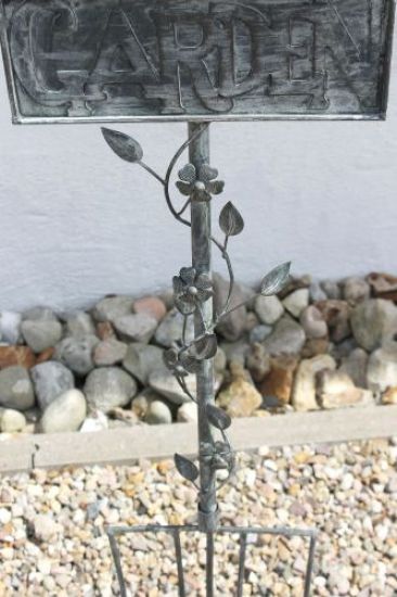 Rankhilfe Gabel Garten 92110 Rankgitter aus Metall H-130cm B-28cm Kletterhilfe