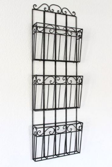 Shelf news rack 09911 Magazine holder 101cm Kitchen shelf News paper stand