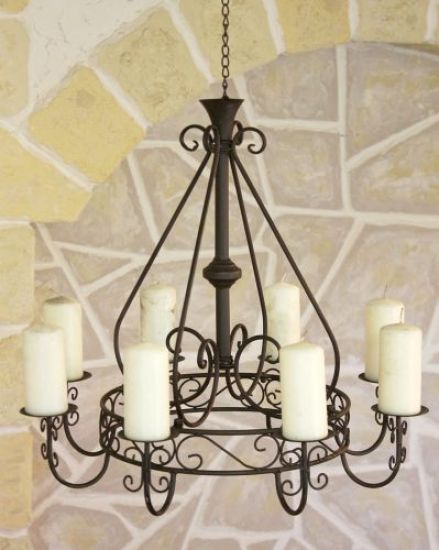 Chandelier 101318 Candle holder D-60cm Sconce Hanging candelabra made from metal