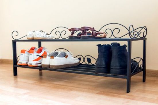 Schuhregal Mi-2 Regal 92cm Schuhschrank 21236 Schuhablage Metall Schmiedeeisen