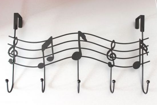 Türgarderobe Melody 131019 Schwarz Türhaken 42cm Garderobe Kleiderhaken Haken Hakenleiste