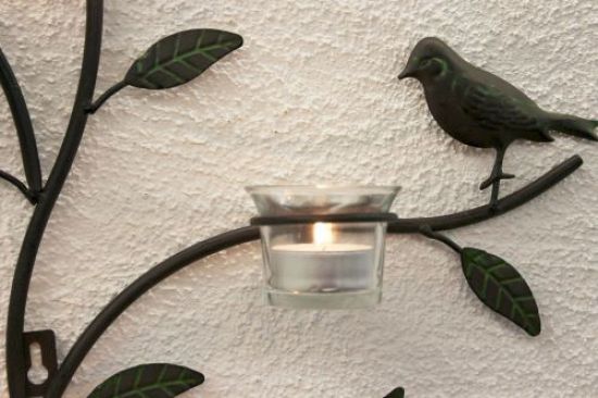 Preview: Wall mounted candle holder 131002 Candle holder metal 57cm Candelabra Candle holder