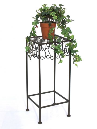 Preview: Blumenhocker 140127-S Blumenständer 50 cm Pflanzenständer Hocker Beistelltisch
