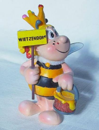 Preview: Biene Wietzendorf Maskottchen Figur aus Kunststoff NEU