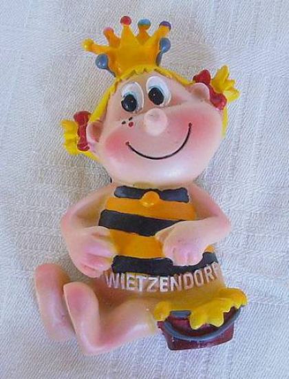 Preview: Biene Wietzendorf Maskottchen Magnetfigur Figur 4 Stk.