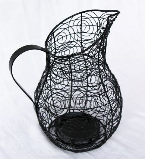 Preview: Kerzenständer Kanne 26cm Kerzenleuchter 75010 Kerzenhalter Krug Wasserkrug