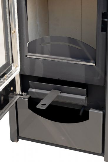 Kaminofen ABC Quadro Black Holzofen 9,5 kW mit Mehrfachbelegung Kamin Ofen Holzofen Holz Werkstattofen Heizofen