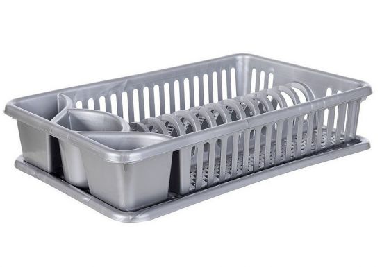 DanDiBo draining rack crockery draining rack plastic 93871 draining basket draining rack draining tray plate drainer