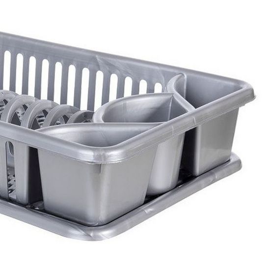 Preview: DanDiBo draining rack crockery draining rack plastic 93871 draining basket draining rack draining tray plate drainer