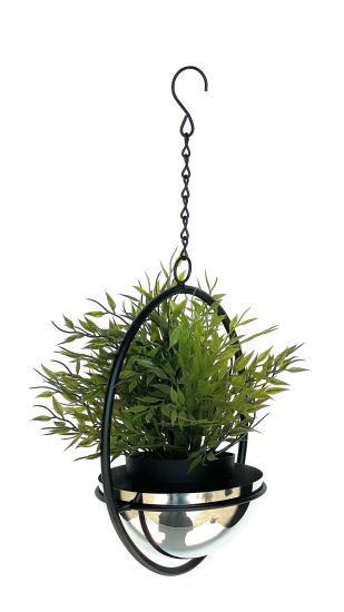 DanDiBo hanging basket indoor metal wall hanging plants 43 cm 96087 S with pot silver plant hanger flower hanger pot hanger flowers flower pot hanger hanging pot