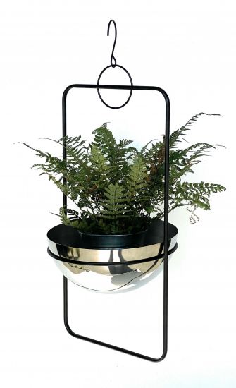 DanDiBo hanging basket indoor metal wall hanging plants 67 cm 96083 L with pot silver plant hanger flower hanger pot hanger flowers flower pot hanger hanging pot