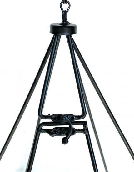 DanDiBo Blumenampel Innen Metall Wand Hängepflanzen 82 cm 96075 L mit Tür 6 Ecken Pflanzenhänger Blumenhänger Topfhänger Blumen Blumentopfhänger Hängetopf