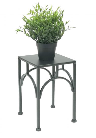 DanDiBo Blumenhocker Metall Schwarz Eckig 28 cm Blumenständer Blumensäule 96449 S Pflanzenhocker Modern Pflanzenständer