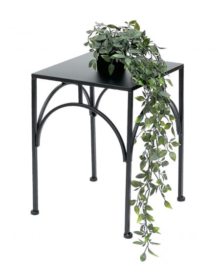 DanDiBo Blumenhocker Metall Schwarz Eckig 38 cm Blumenständer Blumensäule 96449 L Pflanzenhocker Modern Pflanzenständer