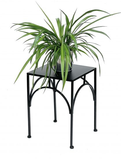 DanDiBo Blumenhocker Metall Schwarz Eckig 38 cm Blumenständer Blumensäule 96449 L Pflanzenhocker Modern Pflanzenständer