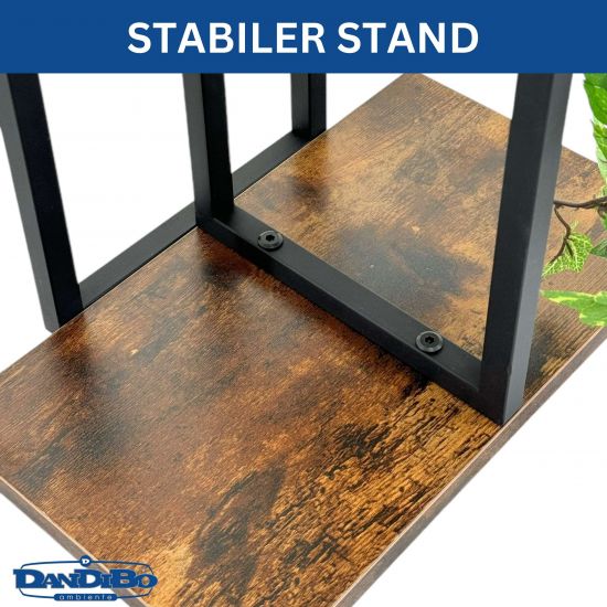 DanDiBo Flower Shelf Indoor Metal Black 6 Tiers Wood 96581 Flower Staircase Plant Stand Modern Plant Stand Design