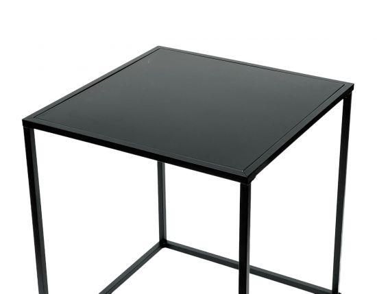 Preview: DanDiBo Coffee Table Black Metal S Side Table Living Room 96252 Table Side Table 42 cm Sofa Table Kitchen Table Modern