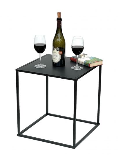 Preview: DanDiBo Coffee Table Black Metal S Side Table Living Room 96252 Table Side Table 42 cm Sofa Table Kitchen Table Modern