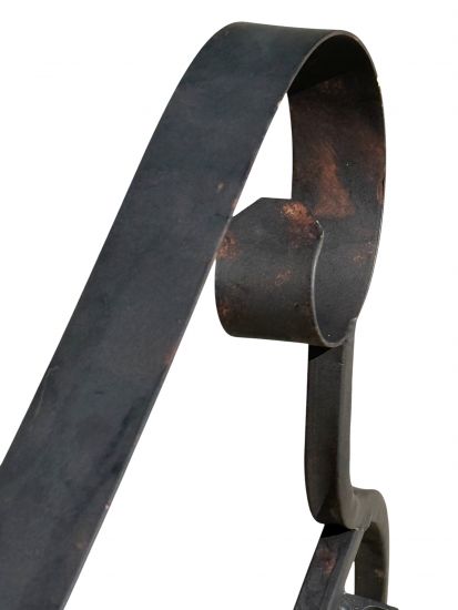 Preview: DanDiBo Gartenbank Metall 2 Sitzer Wetterfest Sitzbank Garten Bank Antik 18940 Dunkelbraun Metallbank 120 cm Eisenbank