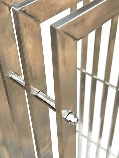 DanDiBo firewood rack indoor metal stainless steel firewood rack 96429 150 cm wood basket firewood holder wood rack