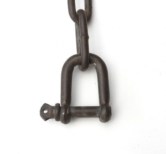 Preview: DanDiBo Kette Verlängerungskette Hängesessel Hängebank 2x 2m verzinkt Braun 300 kg Gliederkette Stahlkette Schäkel