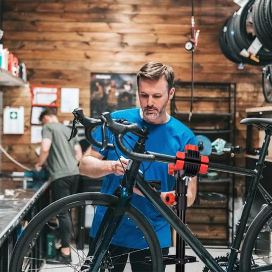 DanDiBo bike assembly stand Bicycle assembly stand Height-adjustable 360? rotatable 96562 Repair stand for ebike Mountain bike Centre stand Foldable Folding